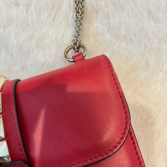 Valentino Small Glam Rock Red Bag - Picture 3 of 12